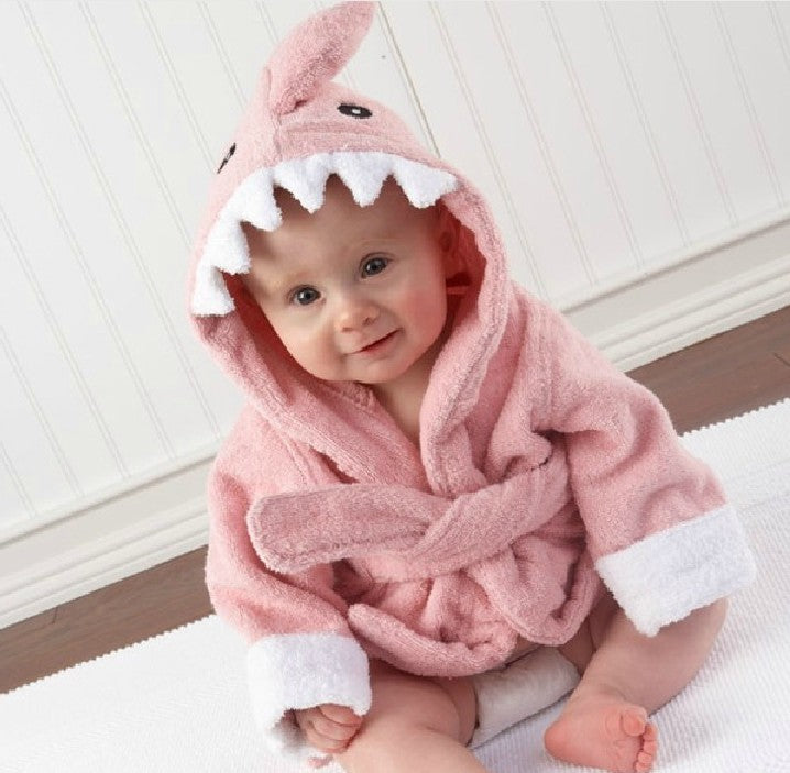 Children's Hooded Animal-shaped Bathrobe