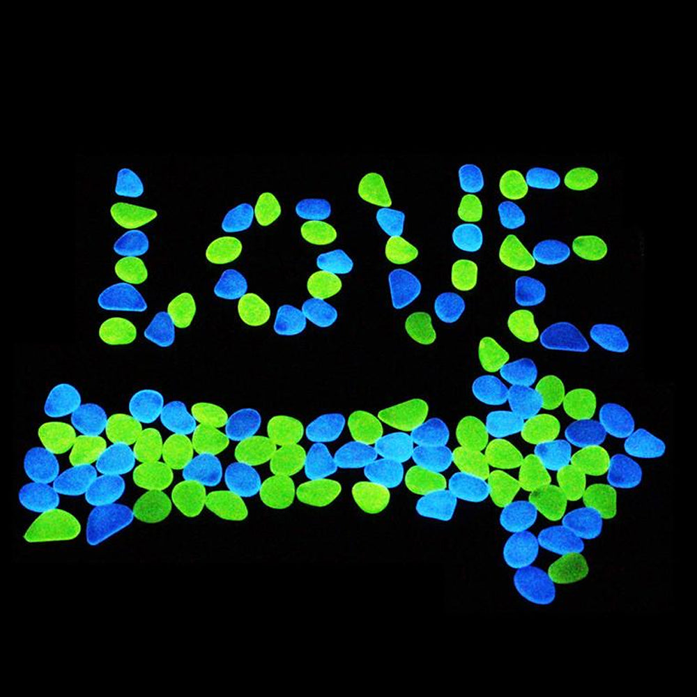 Solar Powered Glow in the Dark Garden Pebbles Garden Décor