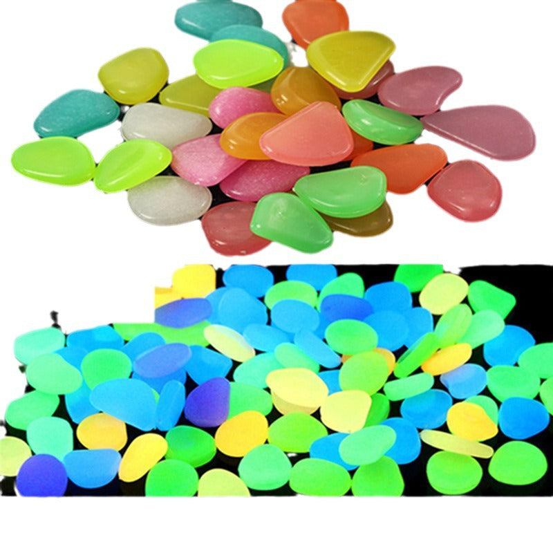 Solar Powered Glow in the Dark Garden Pebbles Garden Décor