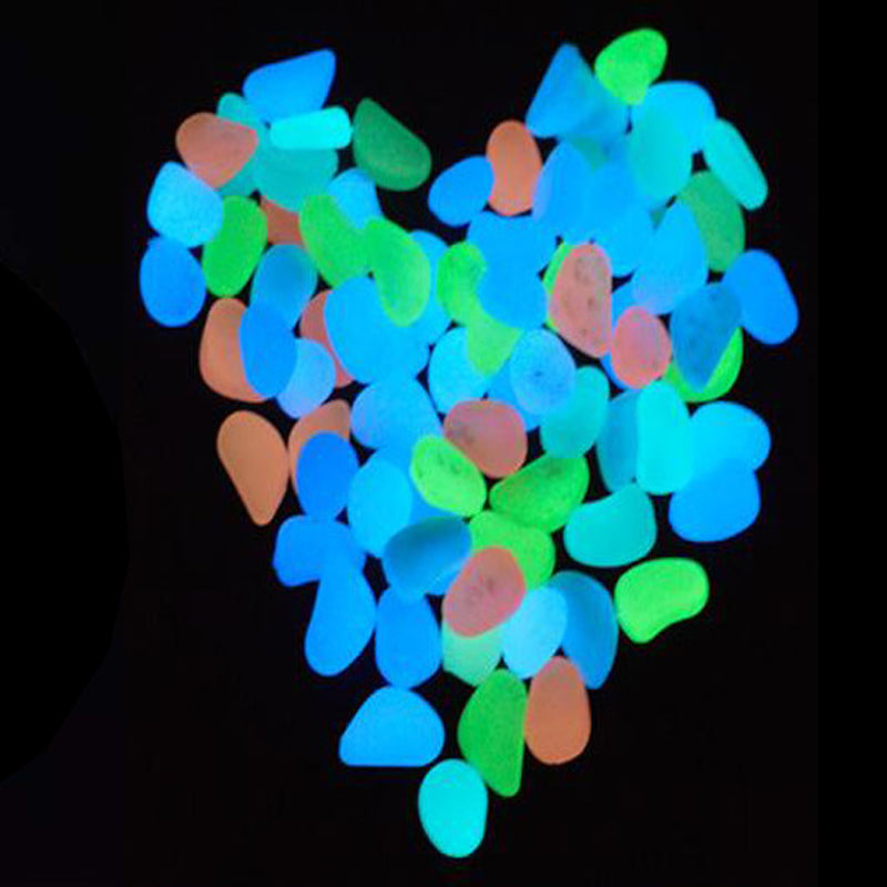 Solar Powered Glow in the Dark Garden Pebbles Garden Décor