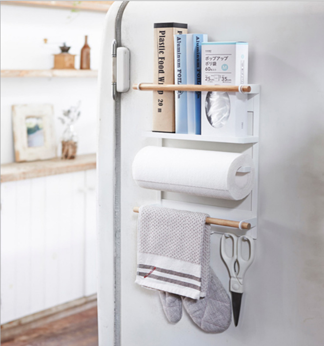 Magnetic Kitchen Refrigerator Storage Side Shelf