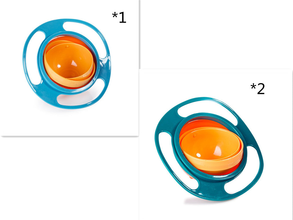 360 Rotate Spill-proof Bowl Dish