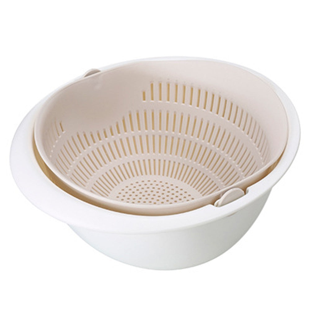 Portable fruit and vegetable cleaning basket