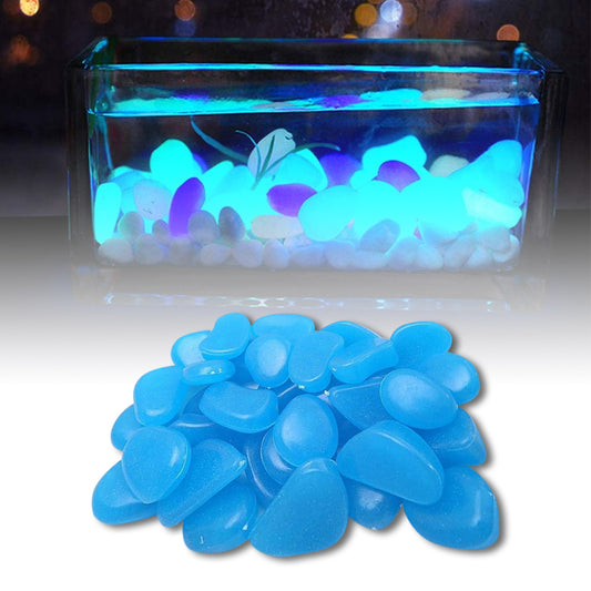 Solar Powered Glow in the Dark Garden Pebbles Garden Décor