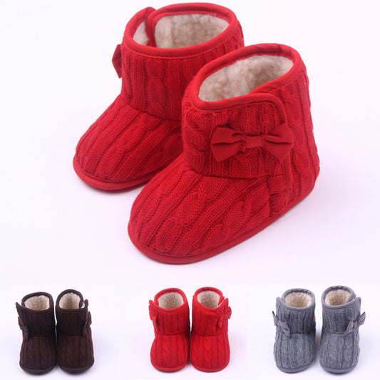 Wool Knitted Winter baby shoes