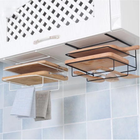 Kitchen Double Layer Towel Rack Hanging Holder