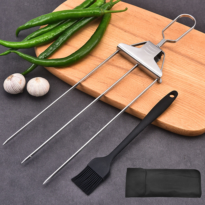 Stainless Steel Barbecue Grill Fork