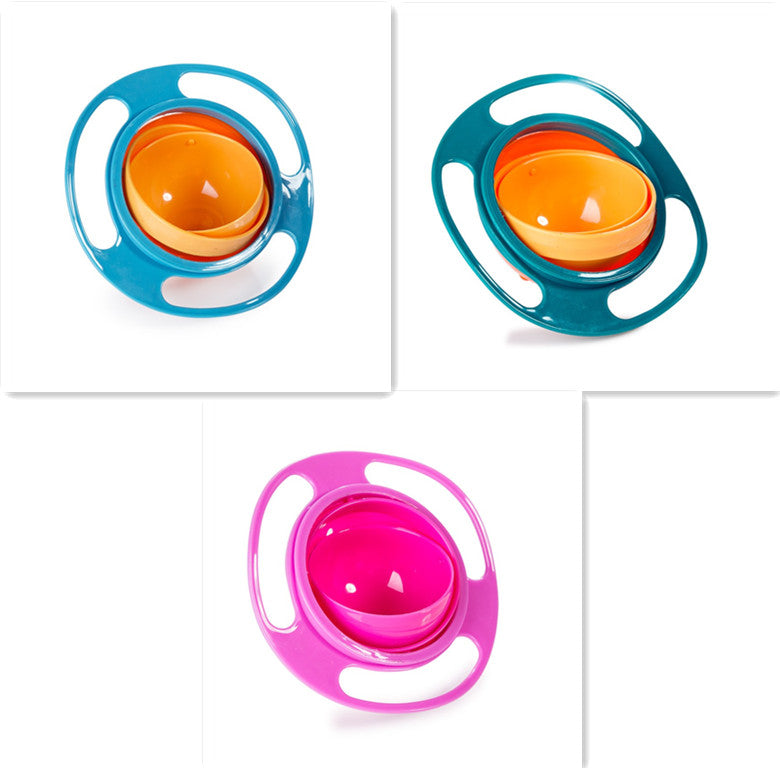 360 Rotate Spill-proof Bowl Dish