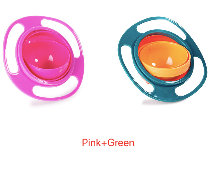 360 Rotate Spill-proof Bowl Dish