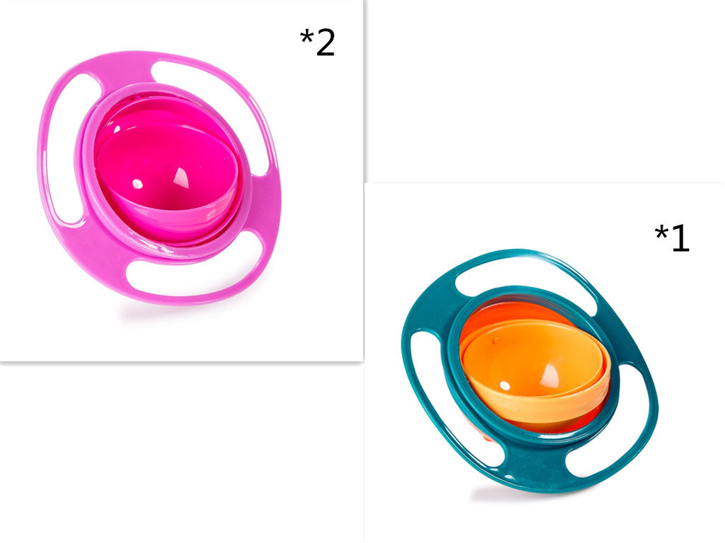 360 Rotate Spill-proof Bowl Dish