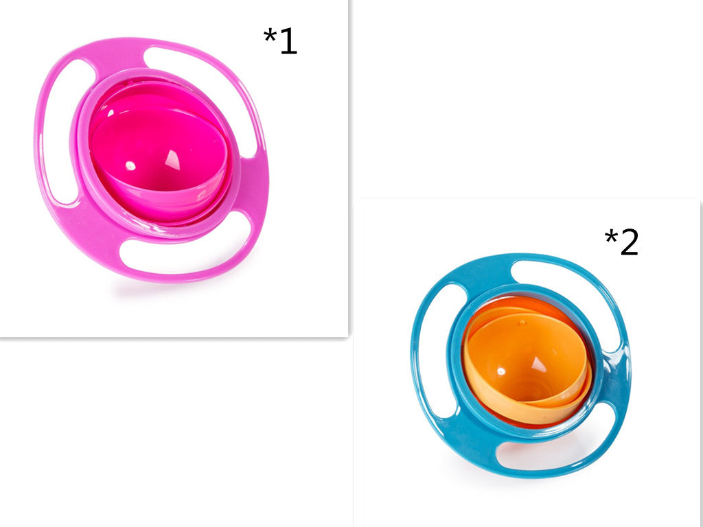 360 Rotate Spill-proof Bowl Dish