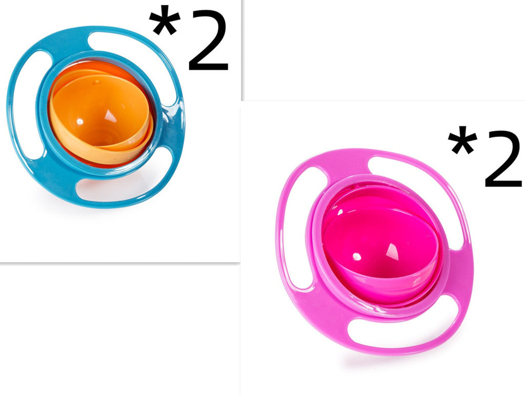 360 Rotate Spill-proof Bowl Dish