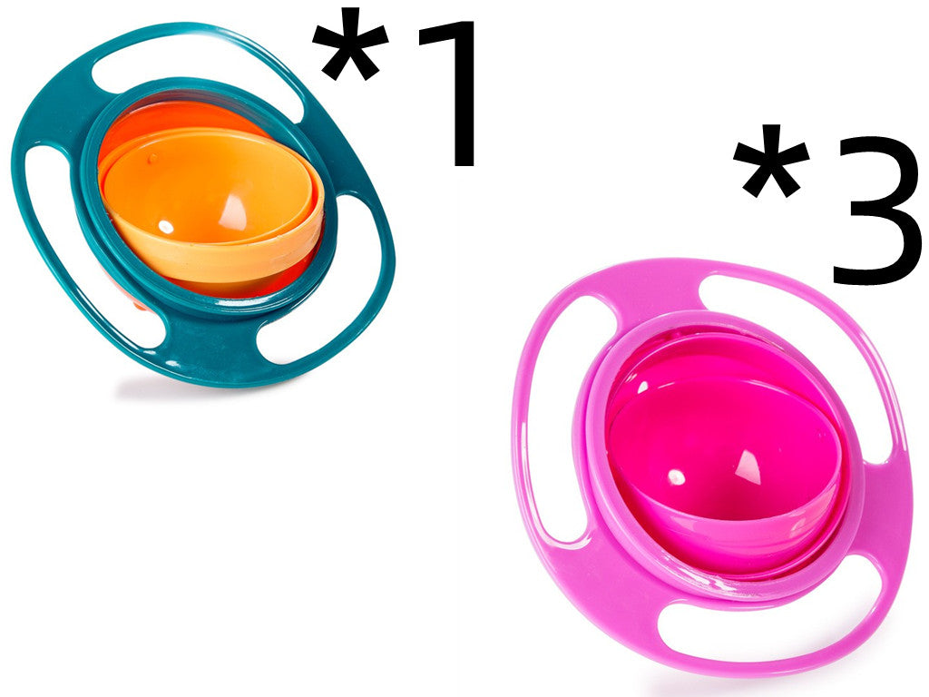 360 Rotate Spill-proof Bowl Dish