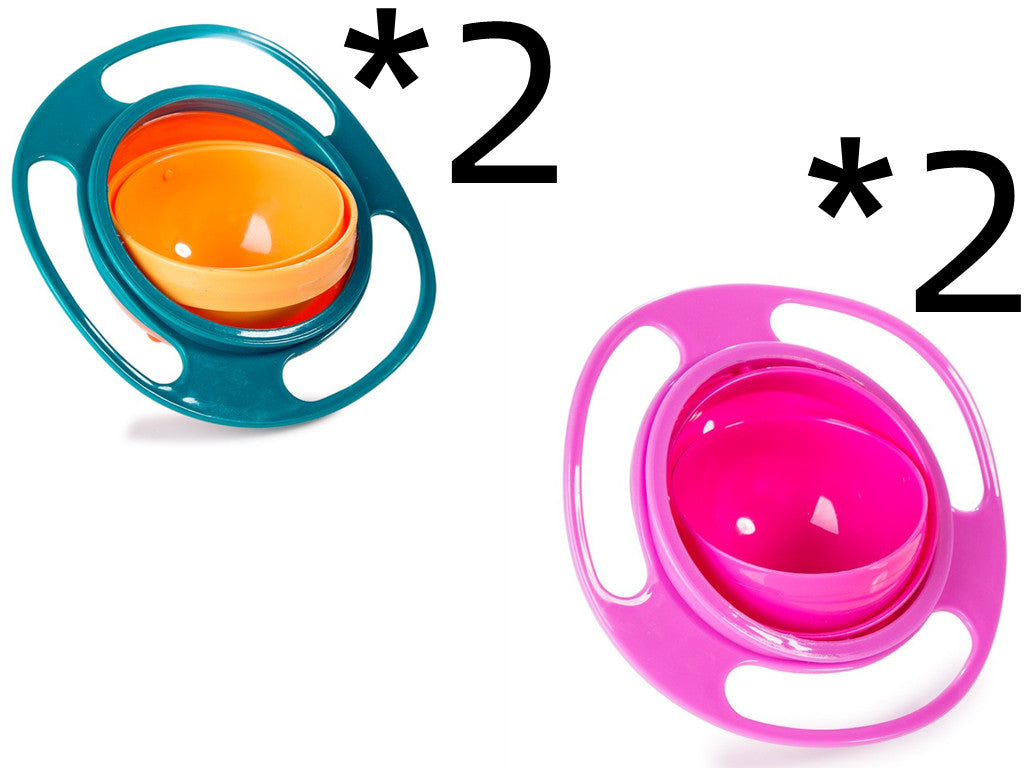 360 Rotate Spill-proof Bowl Dish